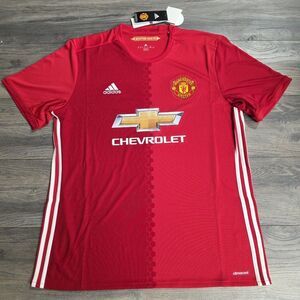 2016-17 Men's Adidas Manchester United Man U Soccer Home Jersey Size XL